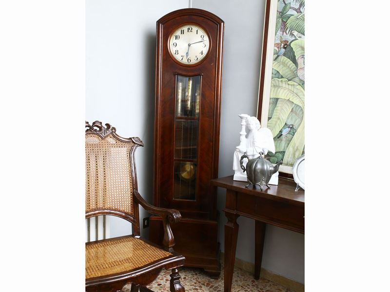 Orologio a Colonna in Mogano