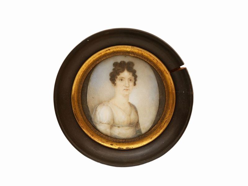Scuola Francese - Ritratto di Dama e Ritratto di Gentiluomo