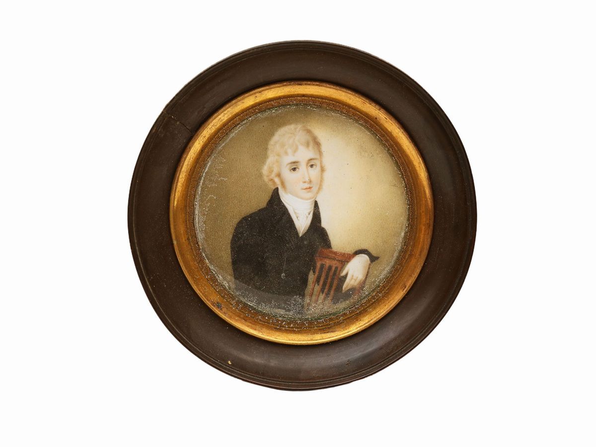 Scuola Francese - Ritratto di Dama e Ritratto di Gentiluomo