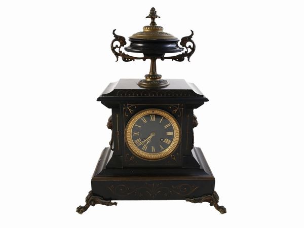 Belgian marble mantel clock