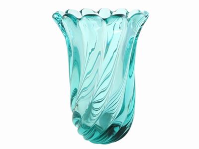 Vaso in Vetro Trasparente Verde Nilo