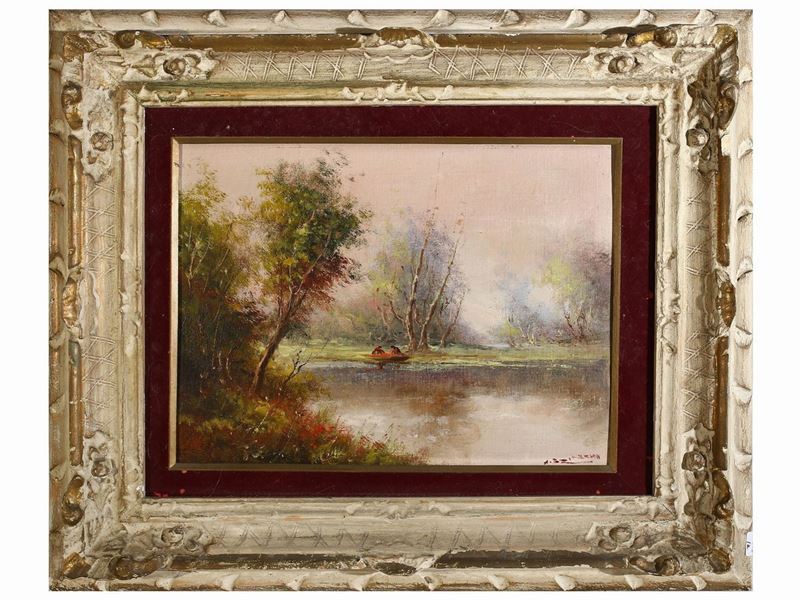 Anton Brioschi - Paesaggio Lacustre e Paesaggio Marino