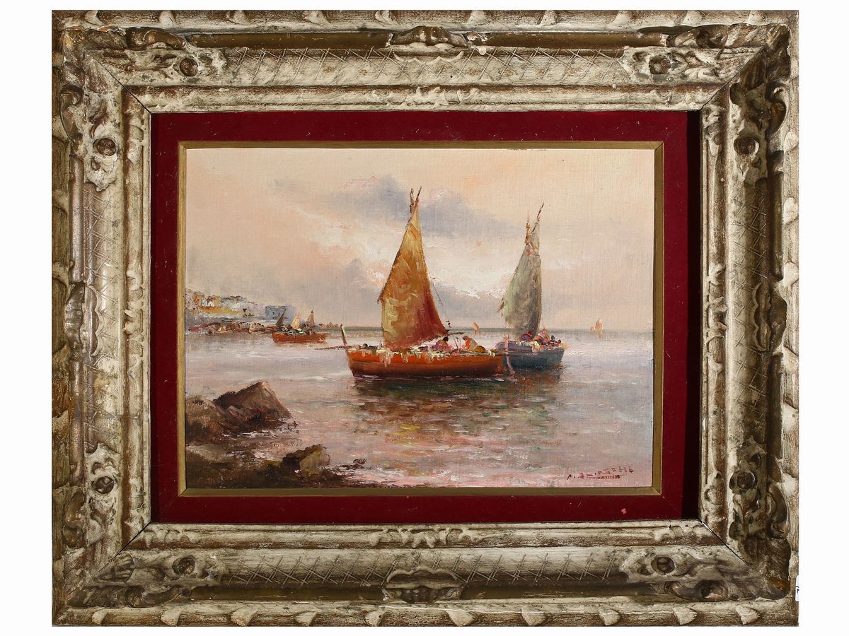 Anton Brioschi - Paesaggio Lacustre e Paesaggio Marino