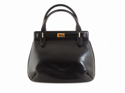 Borsa a Mano in Pelle Nera, Gucci