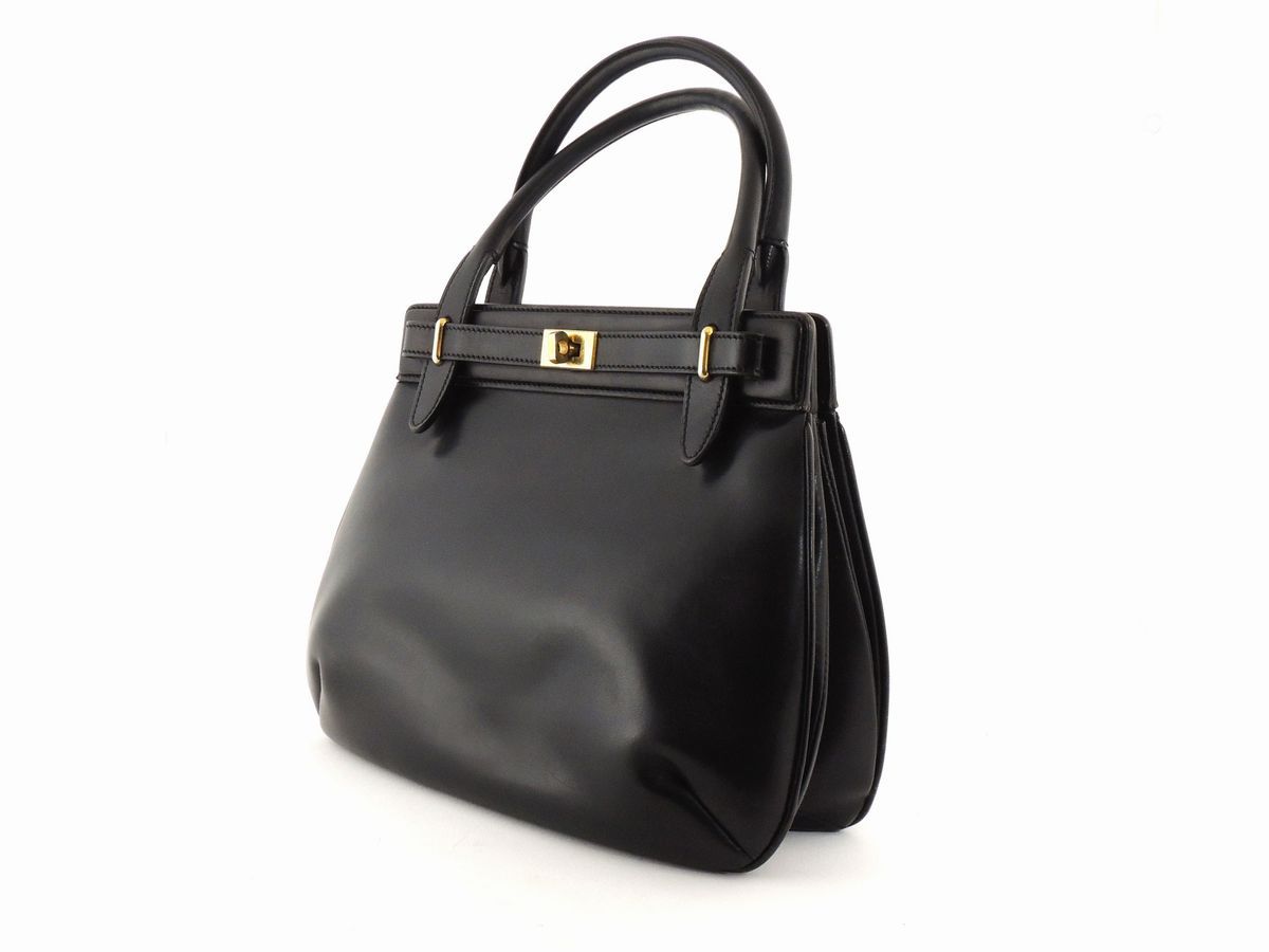 Borsa a Mano in Pelle Nera, Gucci