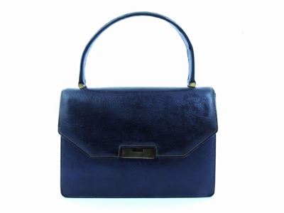 Borsa a Mano in Pelle di Cinghiale Blu, Gucci