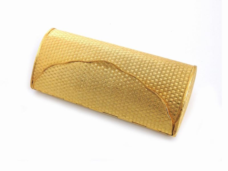 Borsa da Sera in Metallo Dorato