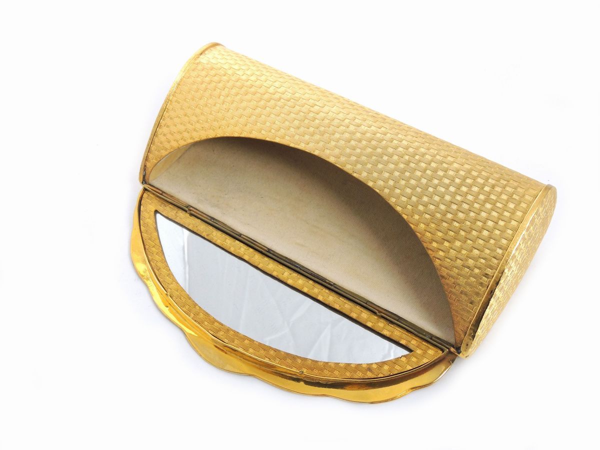 Borsa da Sera in Metallo Dorato