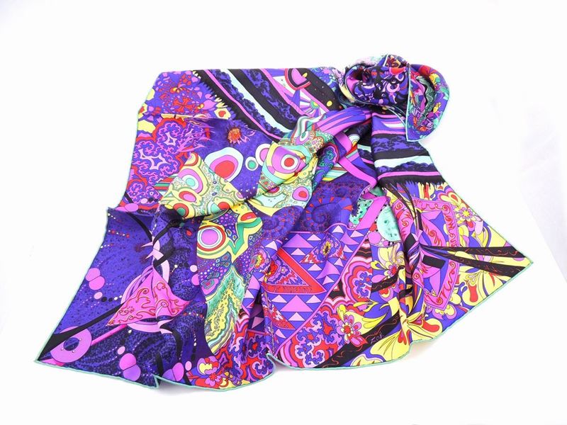 Foulard Carrè in Seta, Serie "L'ivresse De L'infini, Hermès