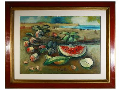 Natura Morta con Fiori e Frutta