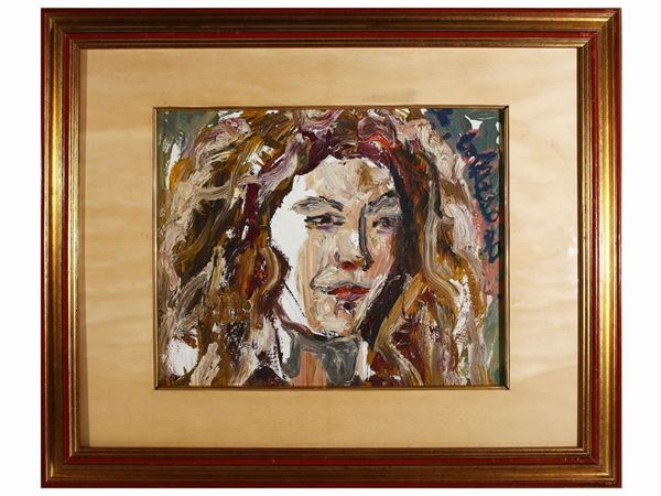 Silvio Loffredo : Female portrait 1990  - Auction Modern and Contemporary Art - Maison Bibelot - Casa d'Aste Firenze - Milano