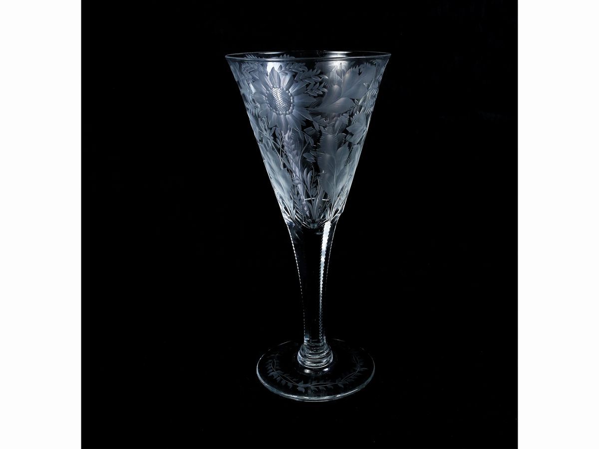Serie di Sei Bicchieri in Cristallo