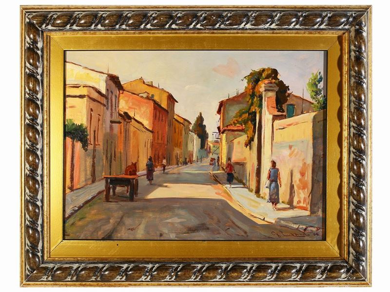 Giorgio Luxardo - Scorcio di Paese 1963