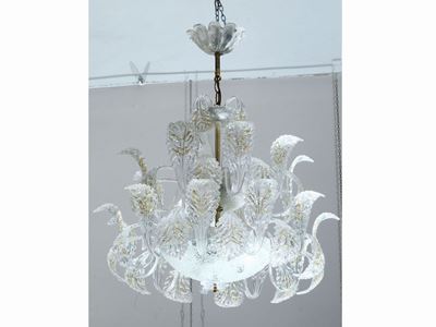 Lampadario in Vetro Incolore