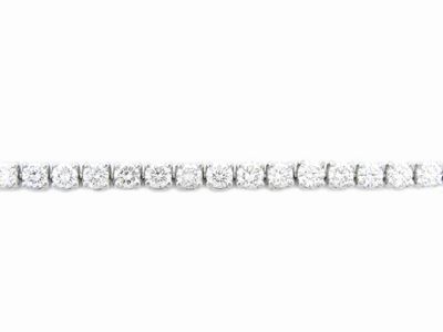 Bracciale Tennis in Oro Bianco con Diamanti