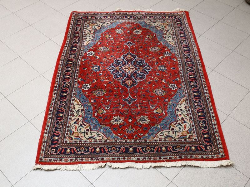 Coppia di Tappeti Persiani Kashan