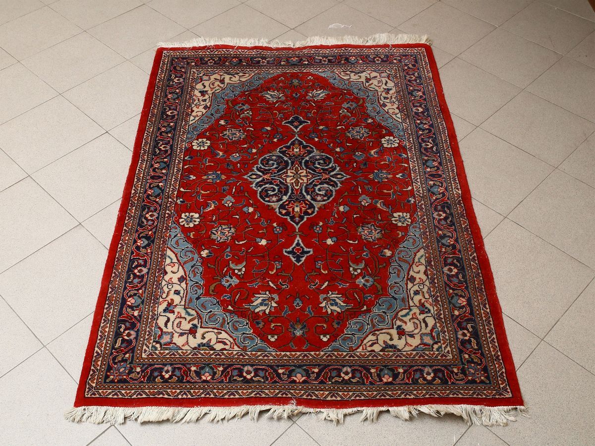 Coppia di Tappeti Persiani Kashan