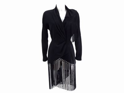 Giacca in Viscosa Nera, Thierry Mugler Paris