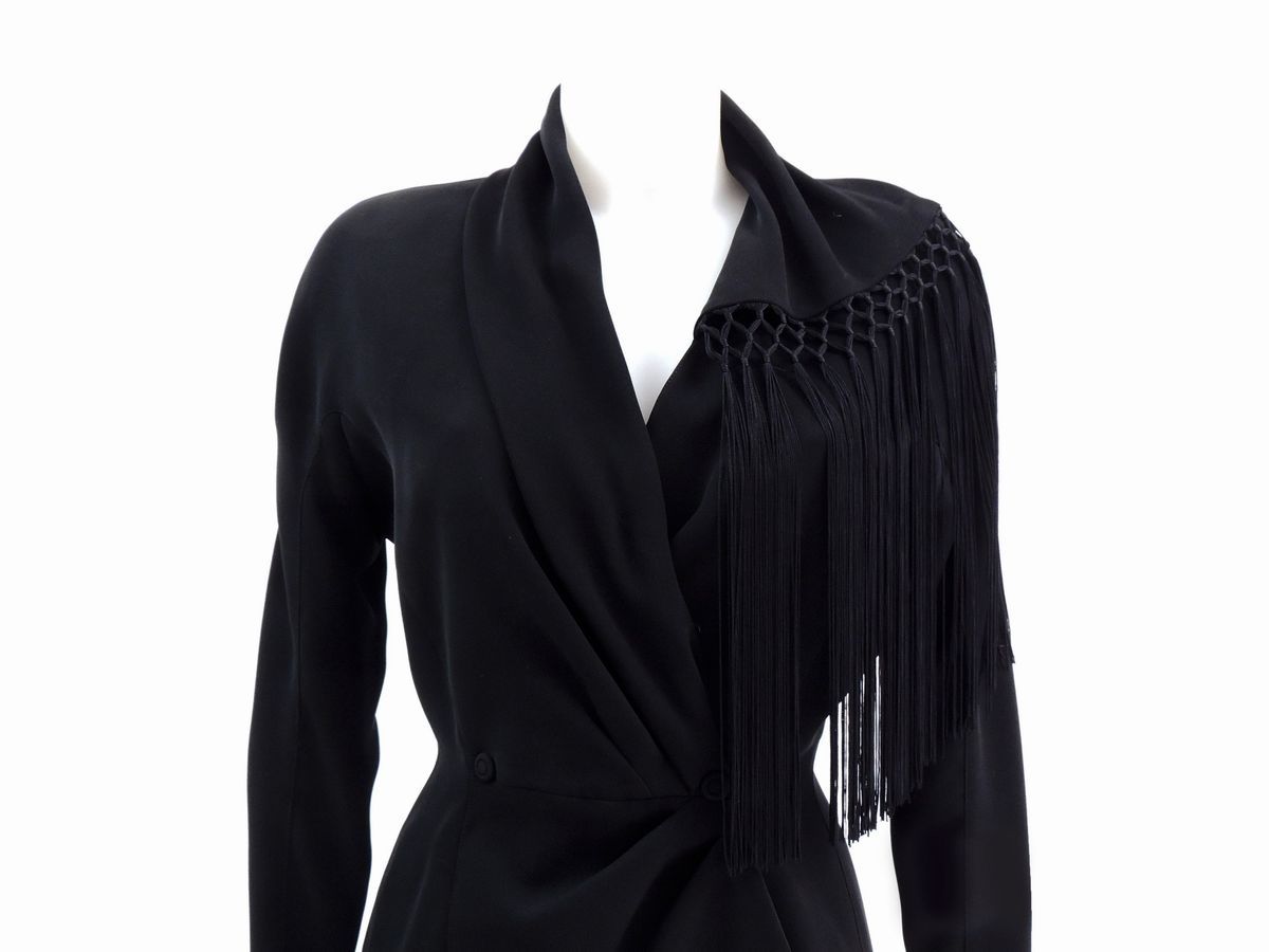 Giacca in Viscosa Nera, Thierry Mugler Paris