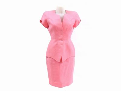 Tailleur in Cotone Piquet Rosa, Thierry Mugler Paris