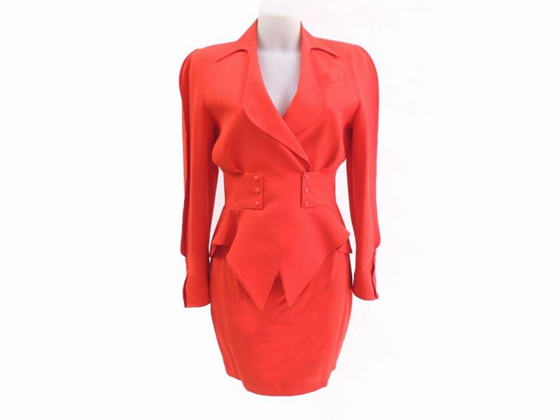 Completo in Lana Rossa, Thierry Mugler Paris