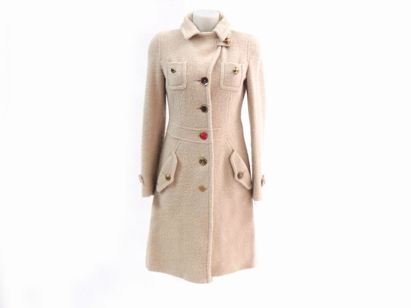 Cappotto in Lana Avorio, Moschino