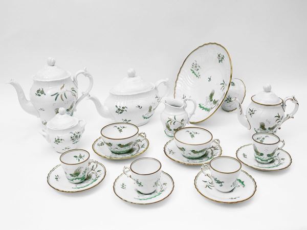 Polychrome porcelain tea and coffee set, Richard Ginori, Manifattura di Doccia