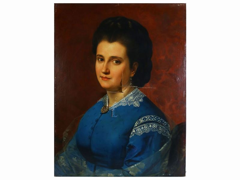 Odoardo Borrani - Ritratto di Dama
