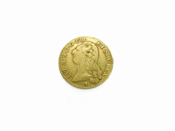 Double Louis d'or coin Louis XVI of Bourbon 1774-1793