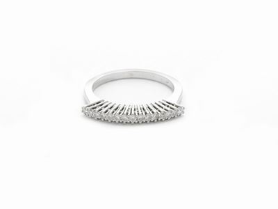 Anello in Oro Bianco con Diamanti