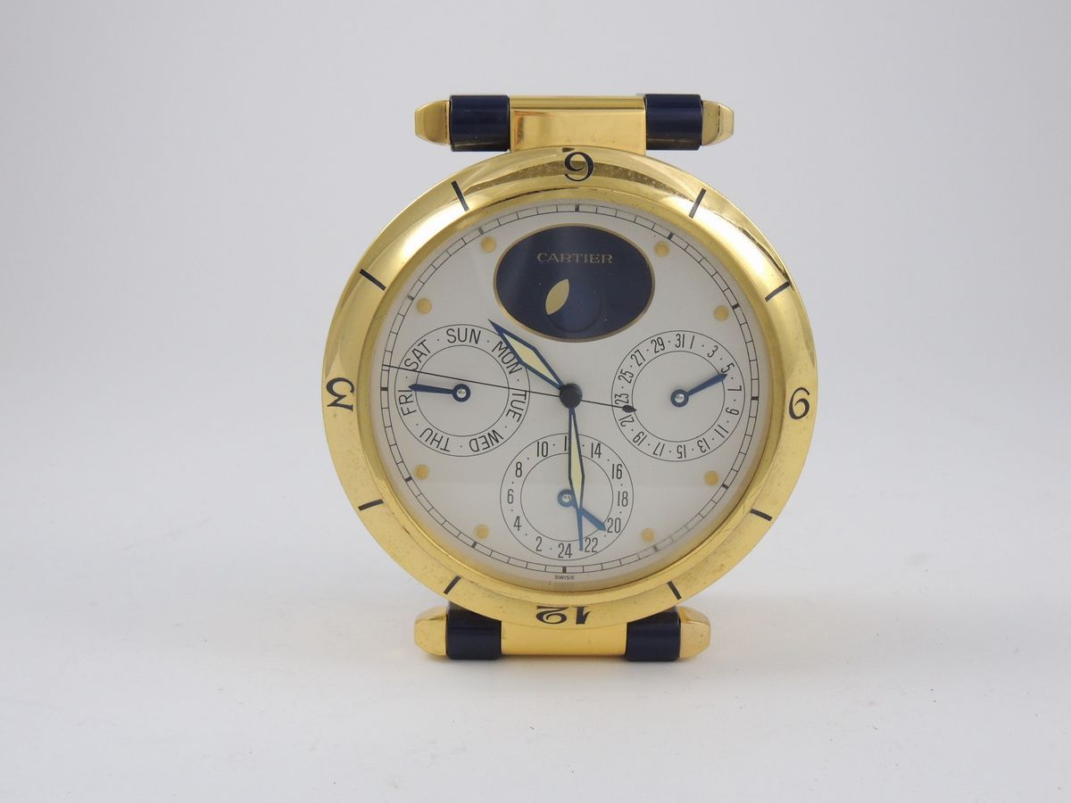Orologio da Tavolo in Acciaio Pasha De Cartier