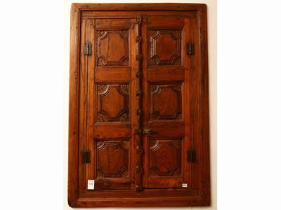Coppia di Piccole Ante D'epoca in Rovere