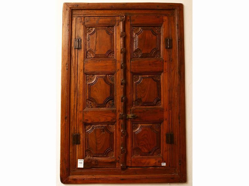Coppia di Piccole Ante D'epoca in Rovere