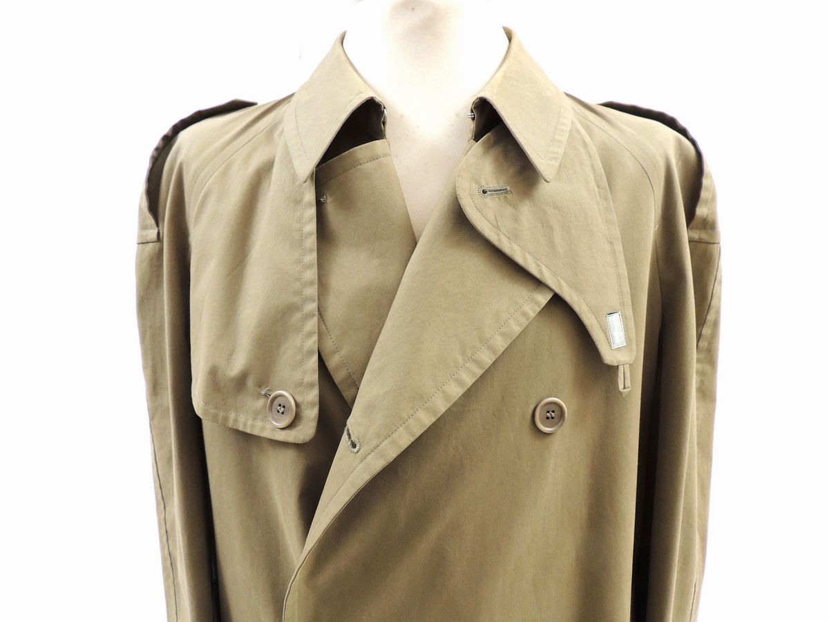 Military green cotton trench coat for men, Allegri - Auction