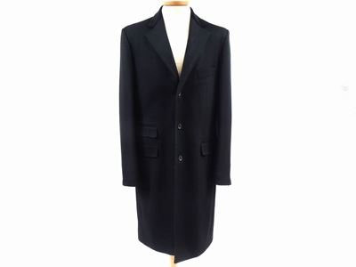 Cappotto in Pura Lana Nera, John Richmond