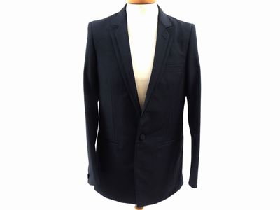 Smoking da Uomo in Pura Lana Blu Notte, Gianni Versace