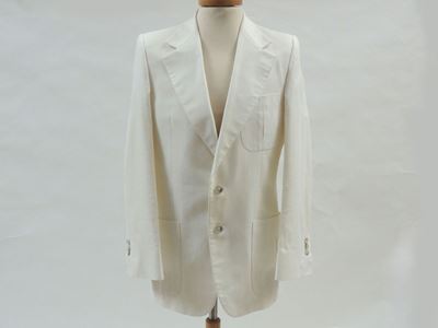 Giacca da Uomo in Cotone Bianco, Yves Saint Laurent