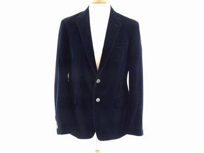 Giacca da Uomo in Velluto Blu Notte, Prada