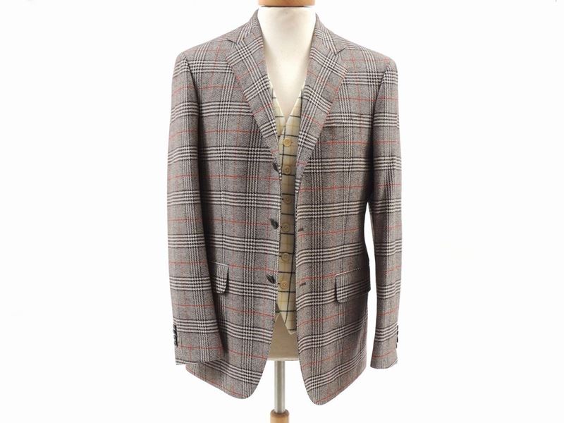 Giacca e Gilet da Uomo in Lana e Cashmere, Principe