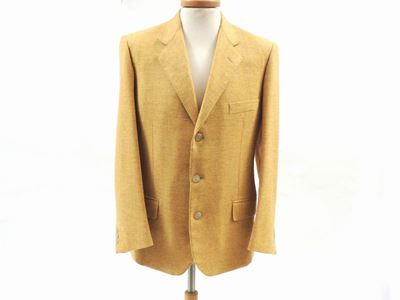 Giacca da Uomo in Lana Color Senape, Trussardi