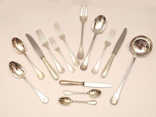 Perles cutlery set, Christofle  - Auction The Art of Furnishing - Maison Bibelot - Casa d'Aste Firenze - Milano