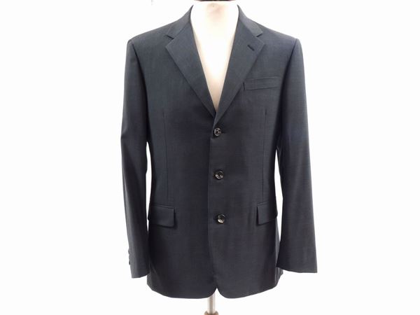 Men's suit in slate-colored wool, Prada