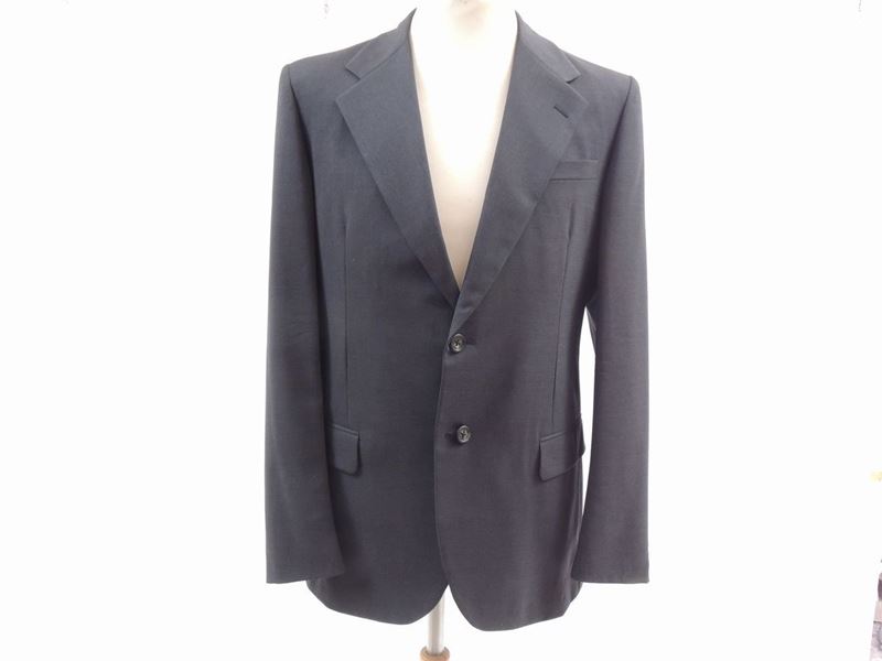Completo da Uomo in Lana Antracite, Prada