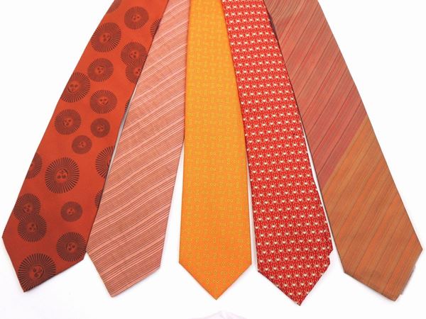 Lotto di cravatte in seta