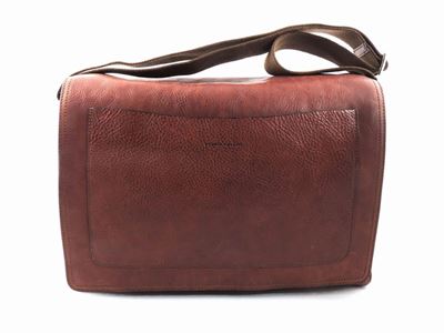 Borsa a Tracolla in Pelle Marrone, Studio Pollini