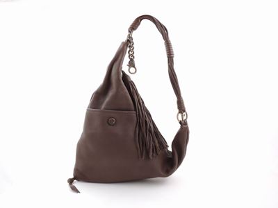 Borsa a Spalla in Pelle Marrone, Cesare Paciotti