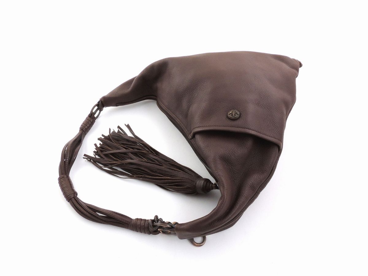 Borsa a Spalla in Pelle Marrone, Cesare Paciotti