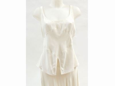 Completo in Viscosa Color Panna, Yves Saint Laurent