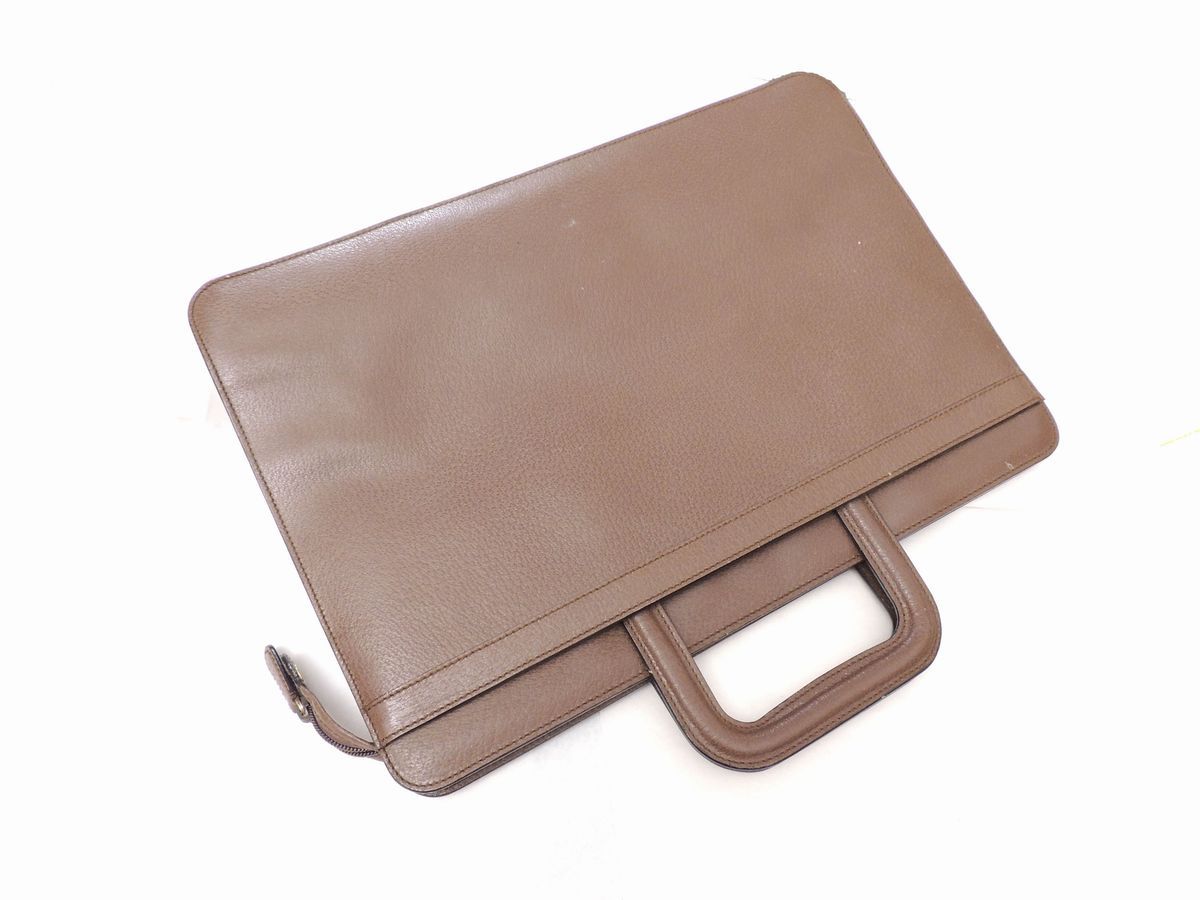 Borsa Porta Documenti in Cinghiale Marrone, Gucci