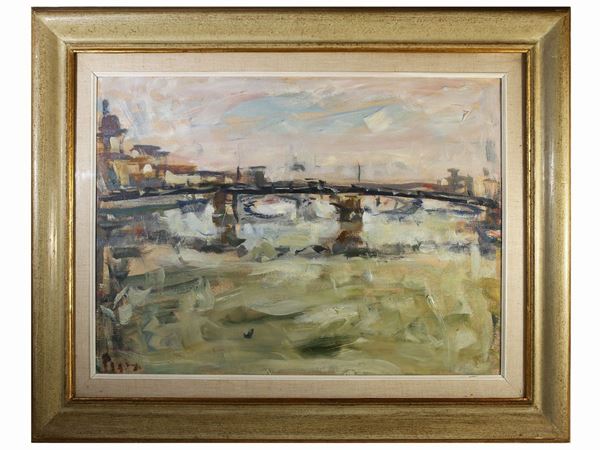 Enzo Pregno : View of Florence  - Auction The Art of Furnishing - Maison Bibelot - Casa d'Aste Firenze - Milano